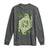 St. Patrick's Day Pub Long Sleeve Shirt Queen of Clubs Fun Green Pub