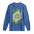 St. Patrick's Day Pub Long Sleeve Shirt Queen of Clubs Fun Green Pub
