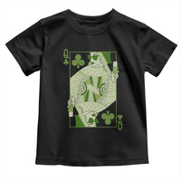 St. Patrick's Day Pub Toddler T Shirt Queen of Clubs Fun Green Pub