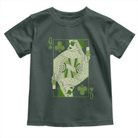 St. Patrick's Day Pub Toddler T Shirt Queen of Clubs Fun Green Pub