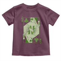St. Patrick's Day Pub Toddler T Shirt Queen of Clubs Fun Green Pub