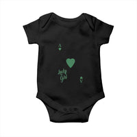 St Patricks Day Irish Lucky Girl Baby Onesie