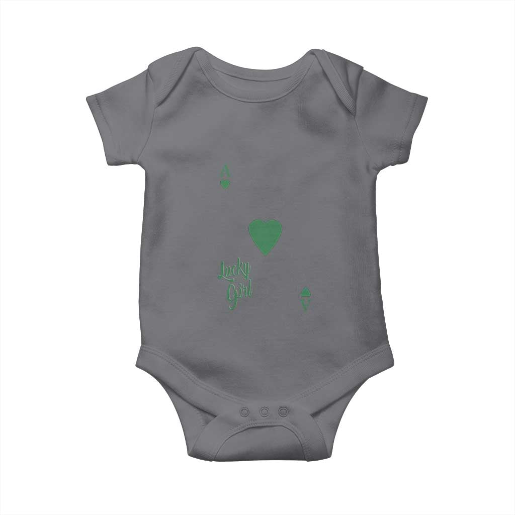 St Patricks Day Irish Lucky Girl Baby Onesie