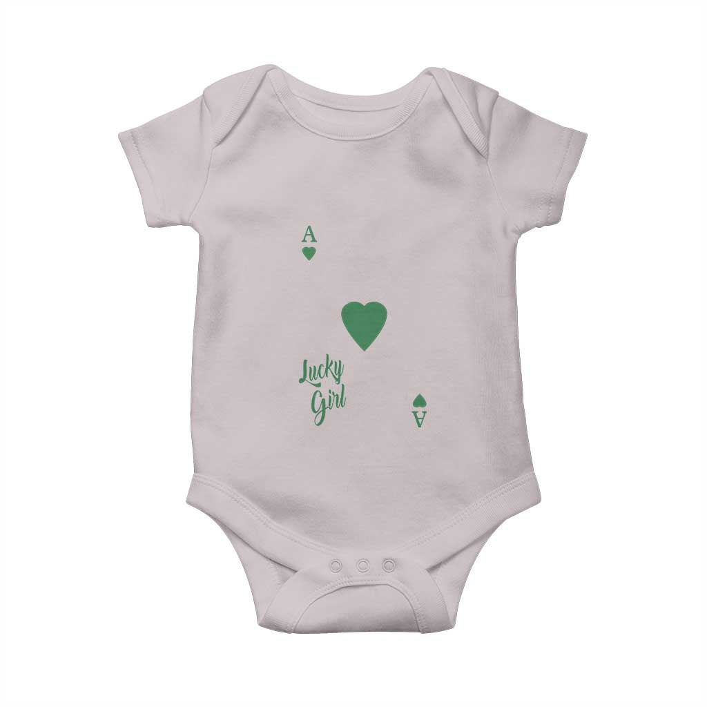 St Patricks Day Irish Lucky Girl Baby Onesie