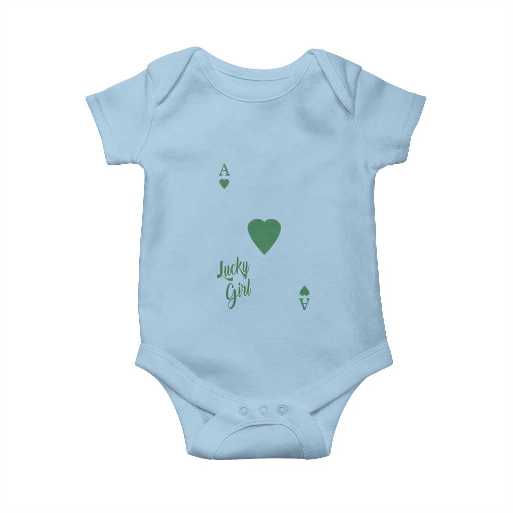 St Patricks Day Irish Lucky Girl Baby Onesie