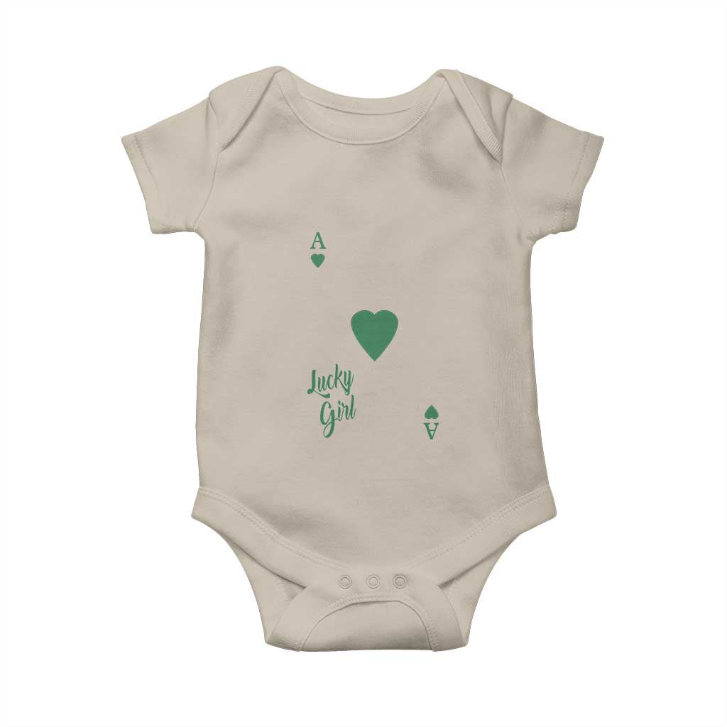 St Patricks Day Irish Lucky Girl Baby Onesie