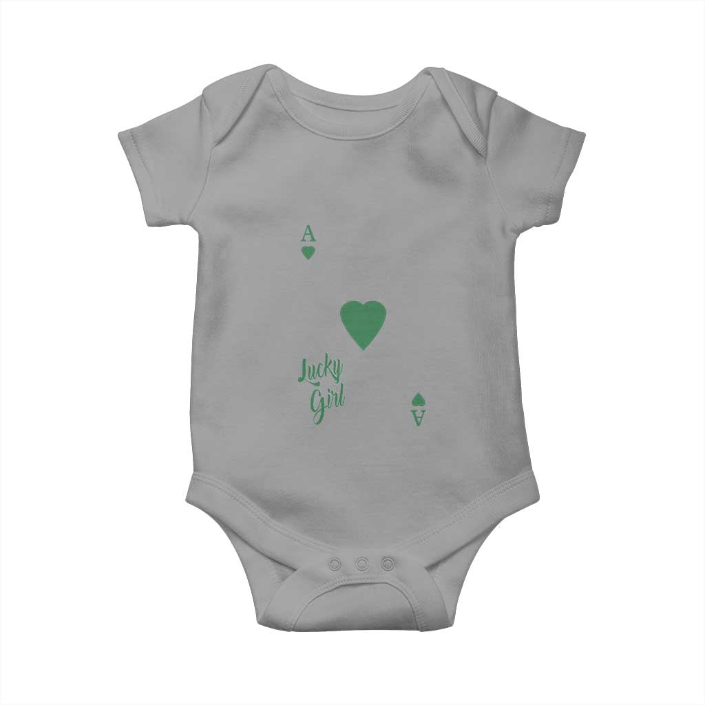 St Patricks Day Irish Lucky Girl Baby Onesie