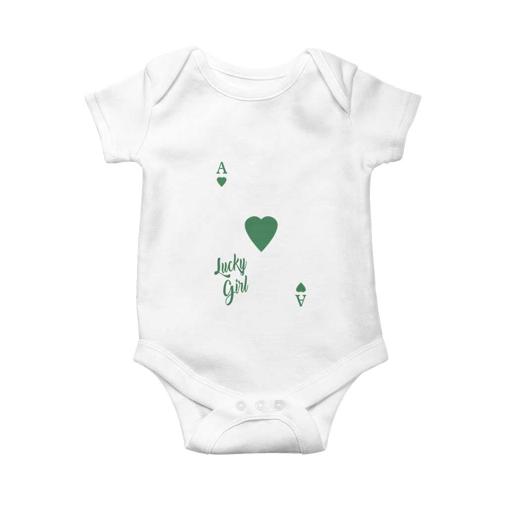 St Patricks Day Irish Lucky Girl Baby Onesie