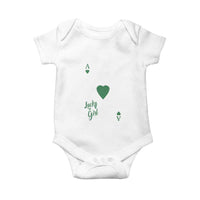 St Patricks Day Irish Lucky Girl Baby Onesie