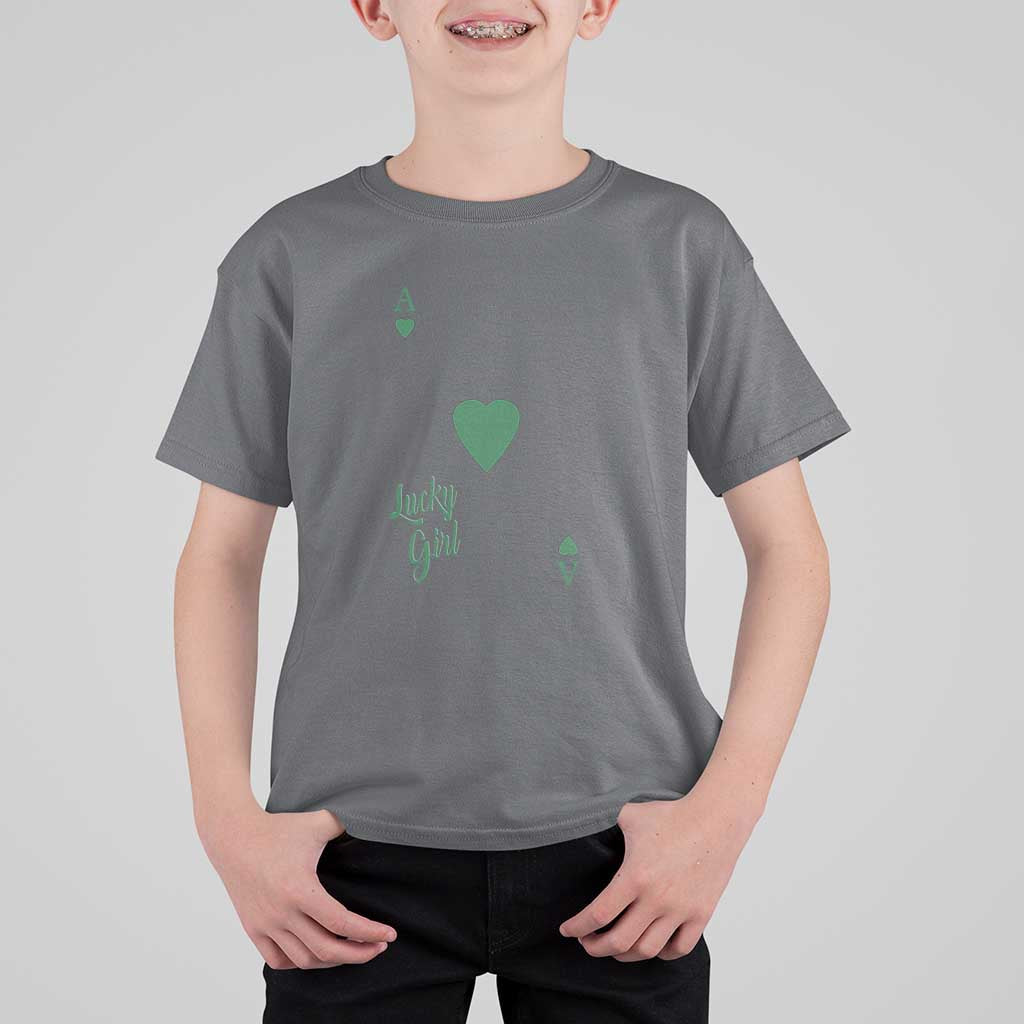 St Patricks Day Irish Lucky Girl T Shirt For Kid
