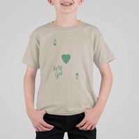 St Patricks Day Irish Lucky Girl T Shirt For Kid