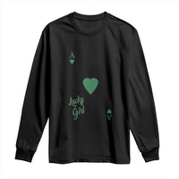 St Patricks Day Irish Lucky Girl Long Sleeve Shirt