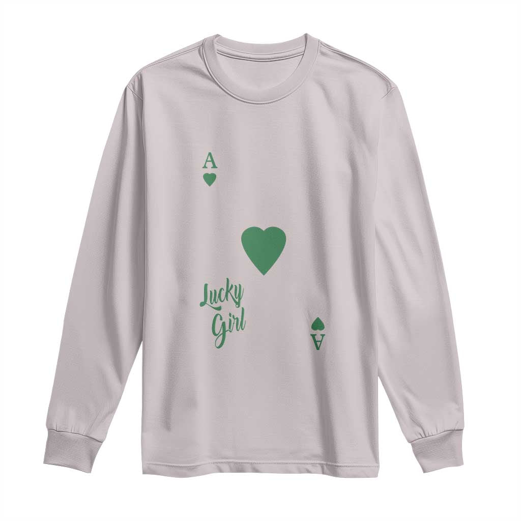 St Patricks Day Irish Lucky Girl Long Sleeve Shirt
