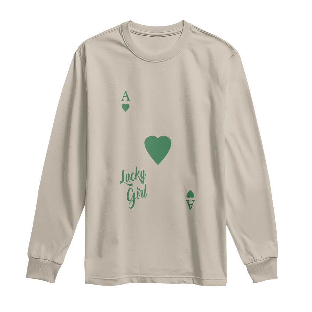 St Patricks Day Irish Lucky Girl Long Sleeve Shirt