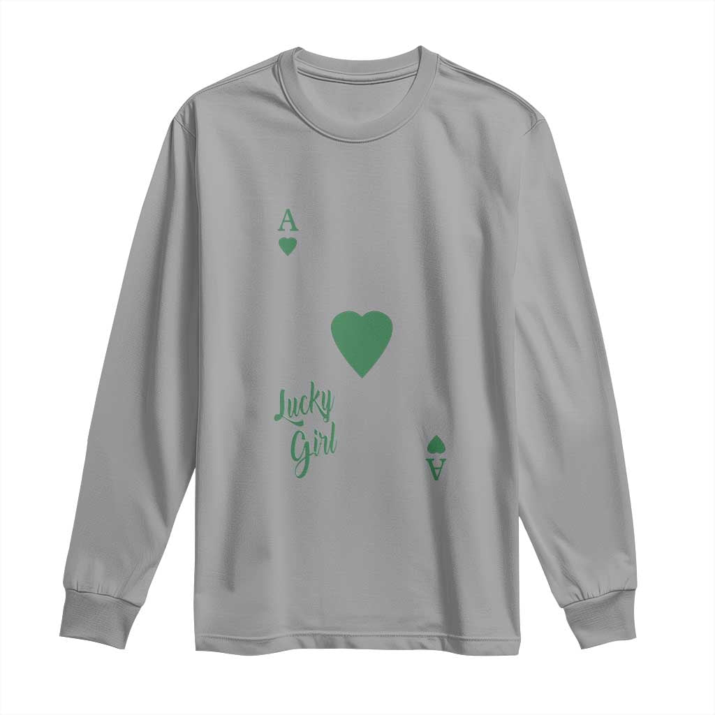 St Patricks Day Irish Lucky Girl Long Sleeve Shirt