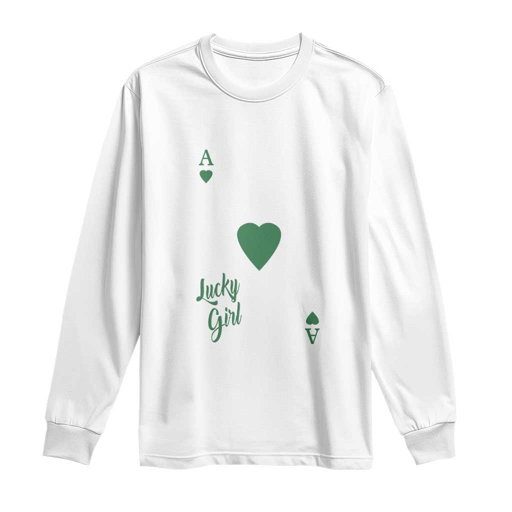 St Patricks Day Irish Lucky Girl Long Sleeve Shirt