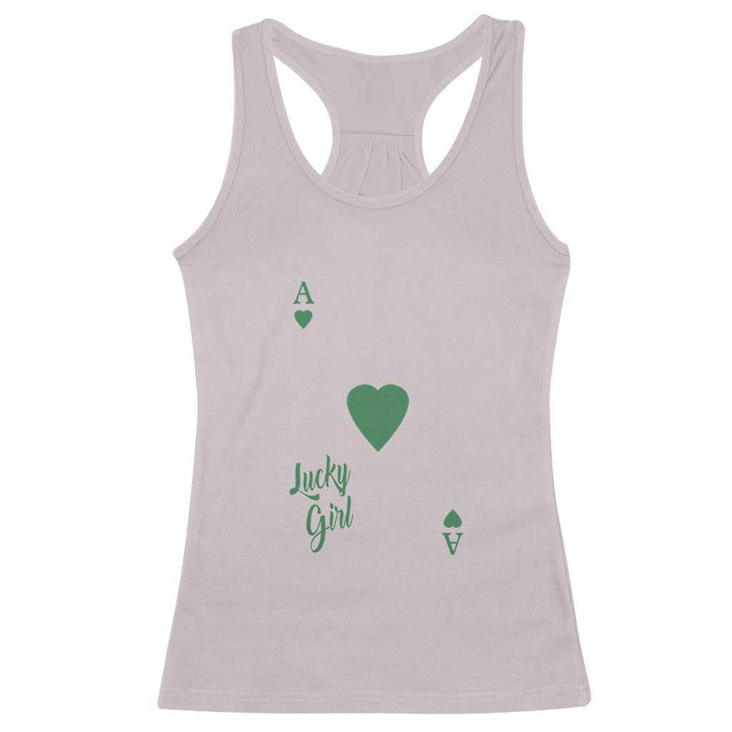 St Patricks Day Irish Lucky Girl Racerback Tank Top