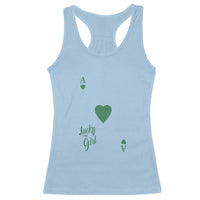 St Patricks Day Irish Lucky Girl Racerback Tank Top