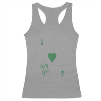 St Patricks Day Irish Lucky Girl Racerback Tank Top