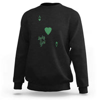 St Patricks Day Irish Lucky Girl Sweatshirt