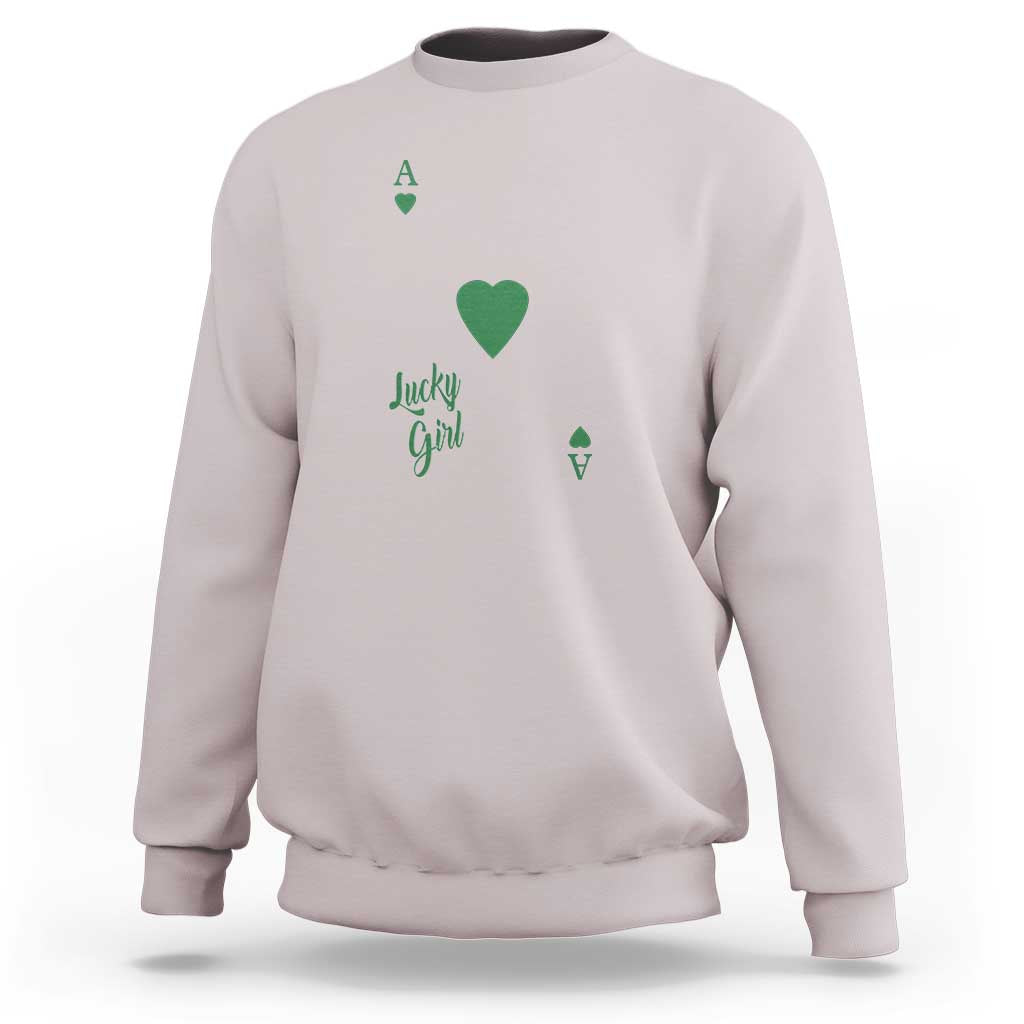 St Patricks Day Irish Lucky Girl Sweatshirt