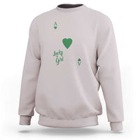 St Patricks Day Irish Lucky Girl Sweatshirt