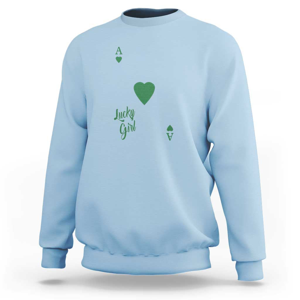 St Patricks Day Irish Lucky Girl Sweatshirt