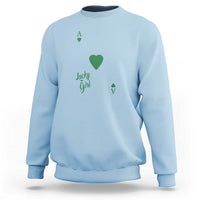 St Patricks Day Irish Lucky Girl Sweatshirt