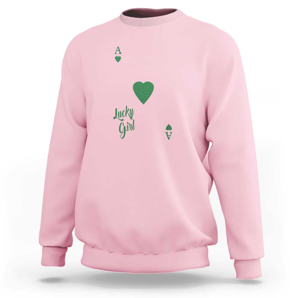 St Patricks Day Irish Lucky Girl Sweatshirt