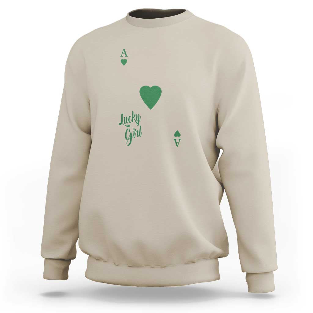 St Patricks Day Irish Lucky Girl Sweatshirt