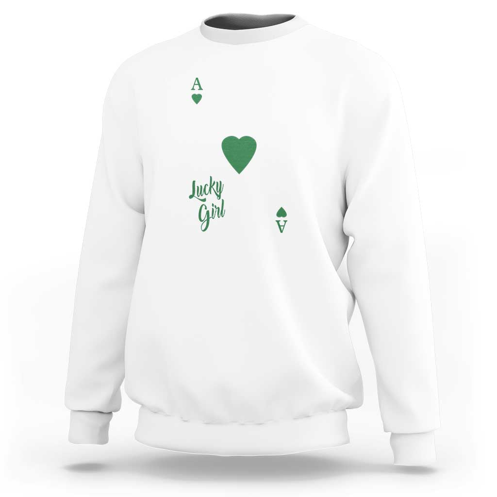 St Patricks Day Irish Lucky Girl Sweatshirt