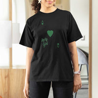 St Patricks Day Irish Lucky Girl T Shirt For Women