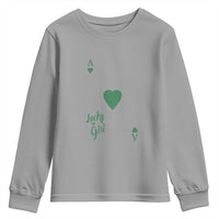 St Patricks Day Irish Lucky Girl Youth Sweatshirt