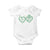 Kiss Me I'm Irish Baby Onesie Green Heart Locket St. Patrick's Day Pride