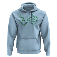 Kiss Me I'm Irish Hoodie Green Heart Locket St. Patrick's Day Pride