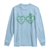 Kiss Me I'm Irish Long Sleeve Shirt Green Heart Locket St. Patrick's Day Pride