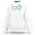 Kiss Me I'm Irish Sweatshirt Green Heart Locket St. Patrick's Day Pride