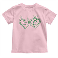 Kiss Me I'm Irish Toddler T Shirt Green Heart Locket St. Patrick's Day Pride