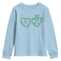 Kiss Me I'm Irish Youth Sweatshirt Green Heart Locket St. Patrick's Day Pride