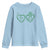 Kiss Me I'm Irish Youth Sweatshirt Green Heart Locket St. Patrick's Day Pride