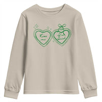 Kiss Me I'm Irish Youth Sweatshirt Green Heart Locket St. Patrick's Day Pride