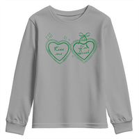 Kiss Me I'm Irish Youth Sweatshirt Green Heart Locket St. Patrick's Day Pride