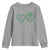 Kiss Me I'm Irish Youth Sweatshirt Green Heart Locket St. Patrick's Day Pride