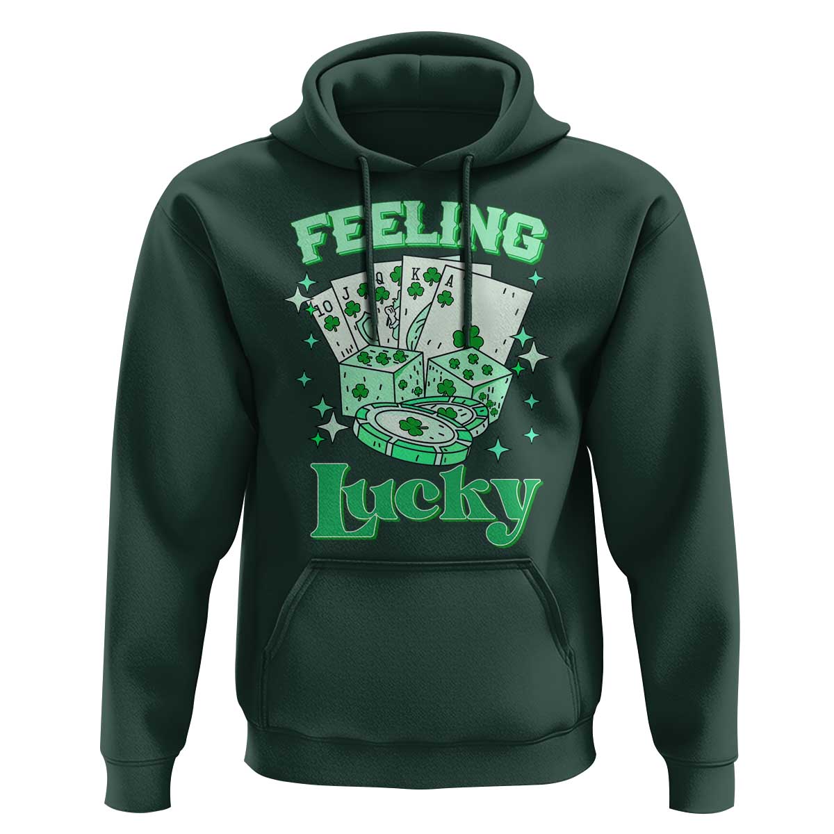 St. Patrick's Day Casino Feeling Lucky Hoodie Las Vegas Girls Trip
