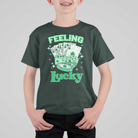 St. Patrick's Day Casino Feeling Lucky T Shirt For Kid Las Vegas Girls Trip