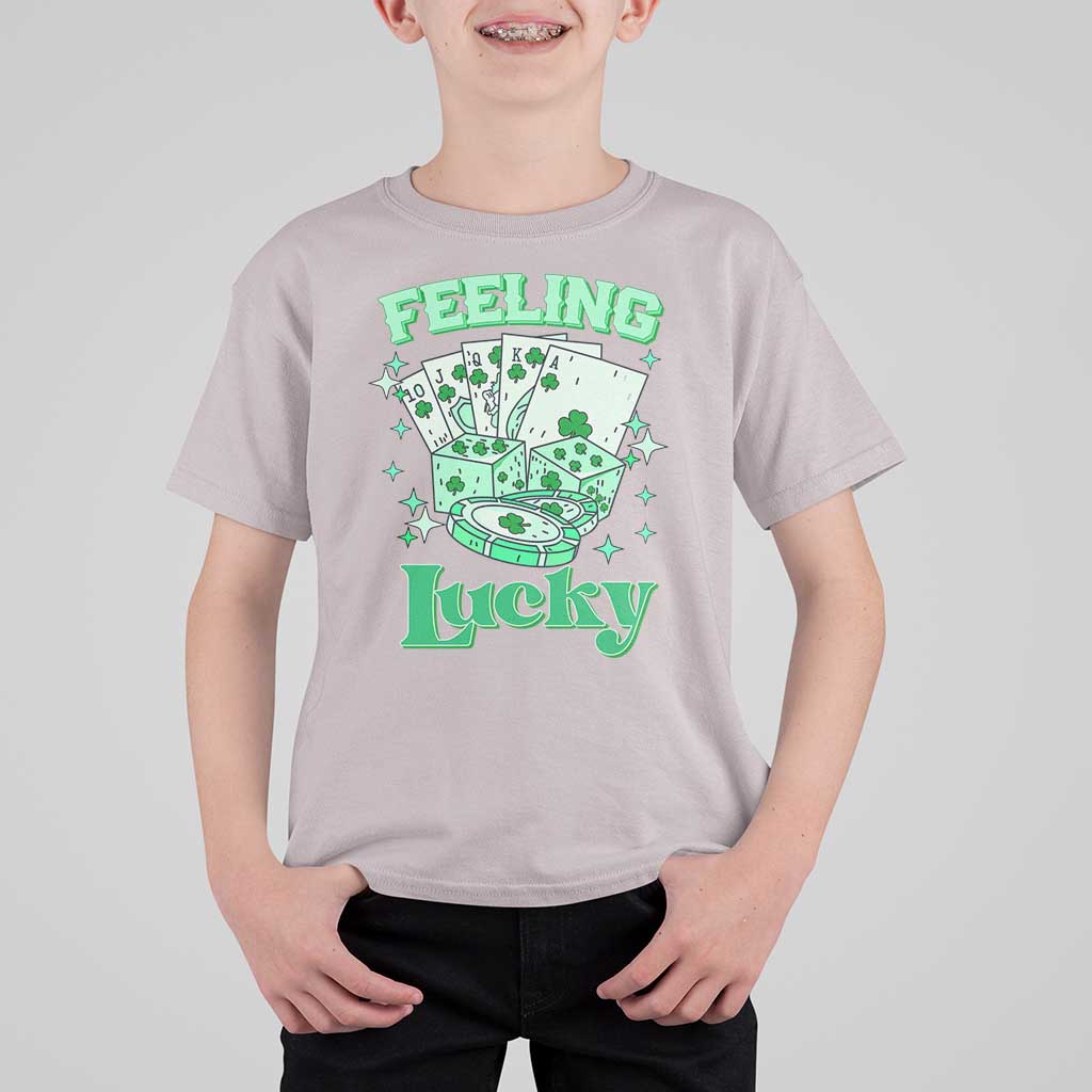 St. Patrick's Day Casino Feeling Lucky T Shirt For Kid Las Vegas Girls Trip