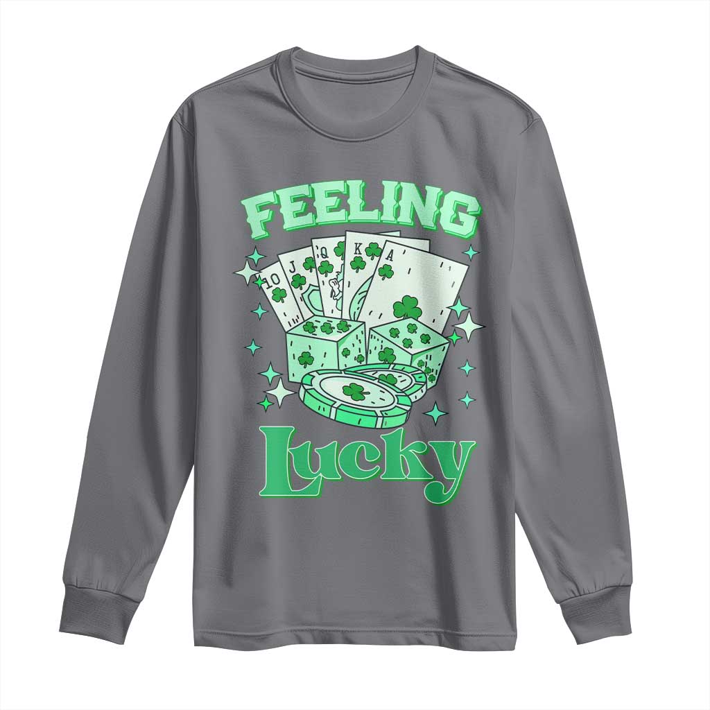 St. Patrick's Day Casino Feeling Lucky Long Sleeve Shirt Las Vegas Girls Trip