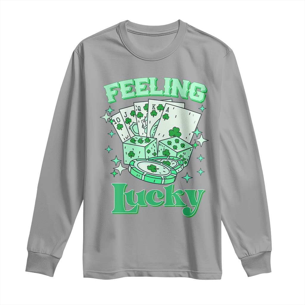 St. Patrick's Day Casino Feeling Lucky Long Sleeve Shirt Las Vegas Girls Trip