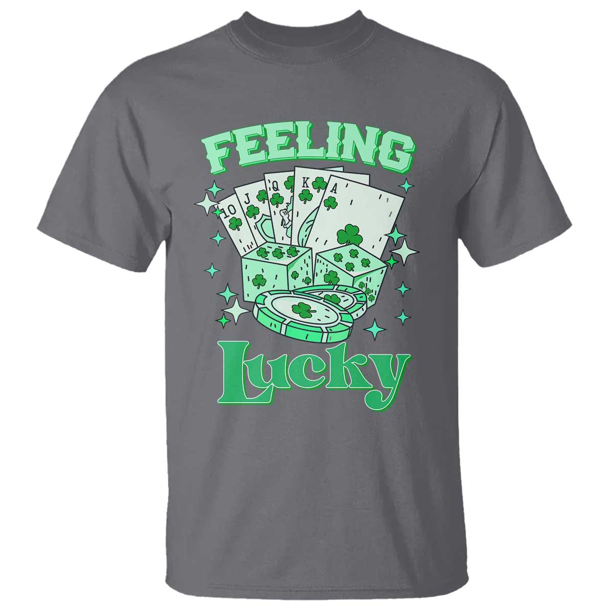 St. Patrick's Day Casino Feeling Lucky T Shirt Las Vegas Girls Trip