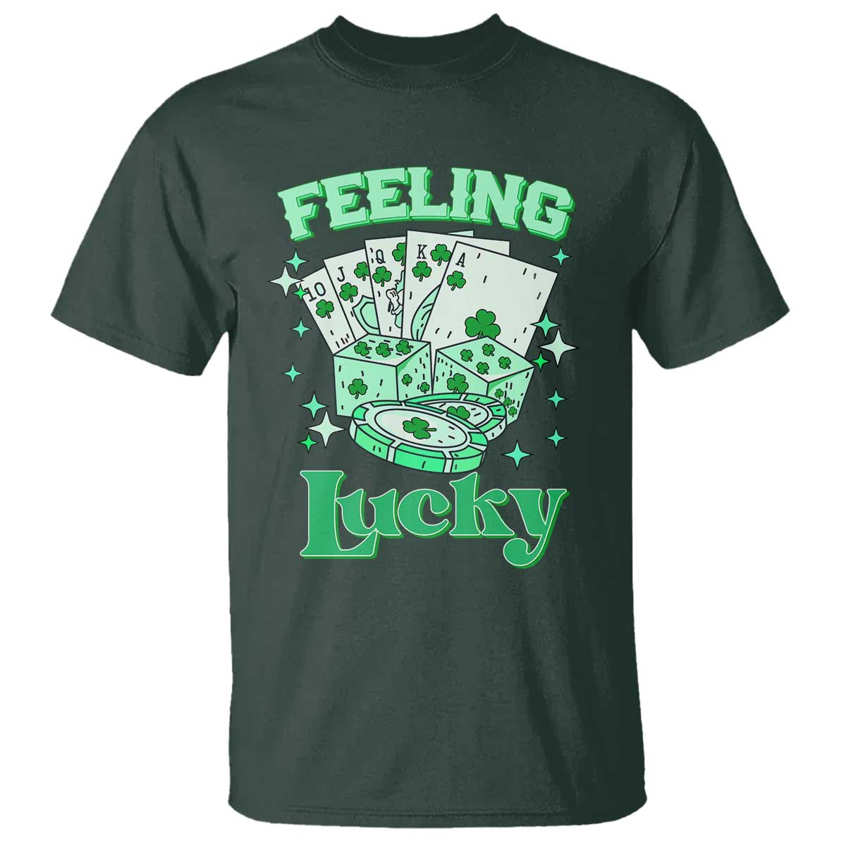 St. Patrick's Day Casino Feeling Lucky T Shirt Las Vegas Girls Trip
